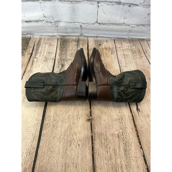 SMOKEY MOUNTAIN Boy’s Western Roper Boots / Size: 10.5 Toddler - Picture 4 of 11